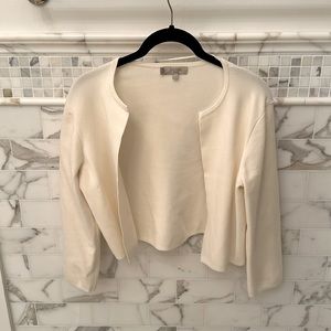 Hobbs London cardigan sweater in cream. Size small